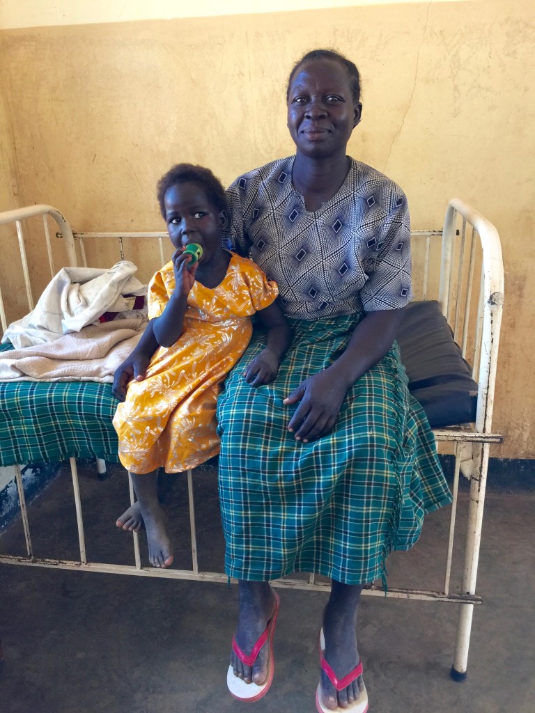 Mother sitting with her wonderful daughter.