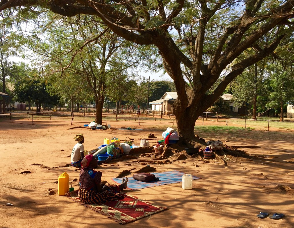 This is where the food is prepared by the mothers for their children. 